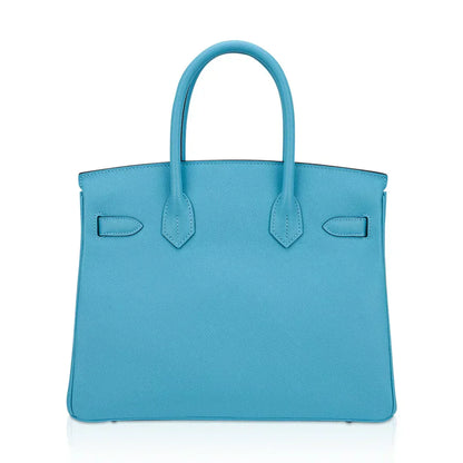 Birkin 30 Bag Blue du Nord Gold Hardware Epsom Leather