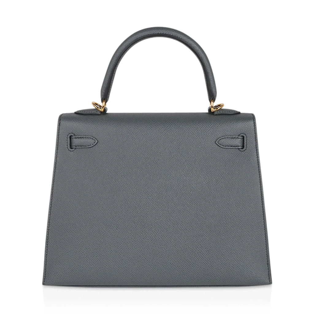 Kelly Sellier 25 Bag Vert Amande Gold Hardware Epsom Leather