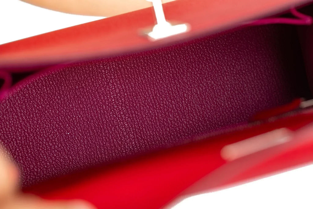 Kelly Sellier Verso Rouge Piment Palladium Hardware