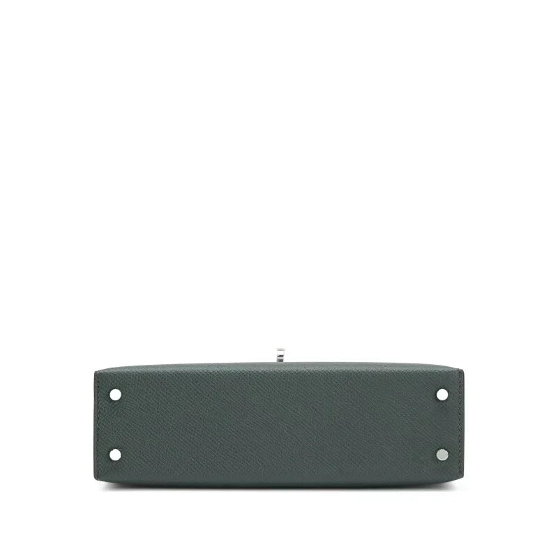 Kelly 20 II Vert Amande and Black Epsom Mini Palladium Hardware