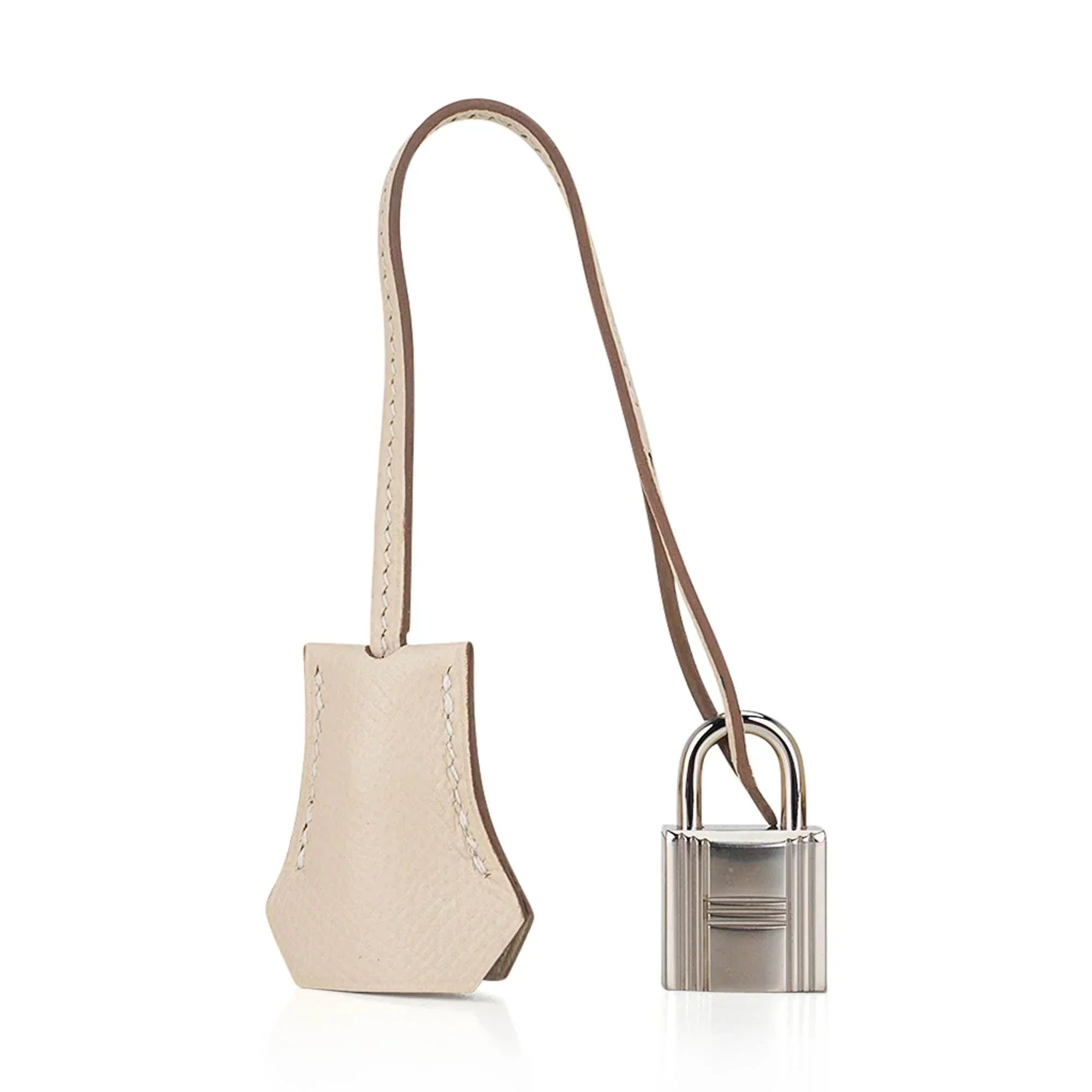 Kelly 28 Bag Sellier Craie Epsom Leather with Palladium Hardware