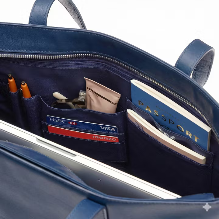 Minimalist Large-Capacity Leather Tote Bag
