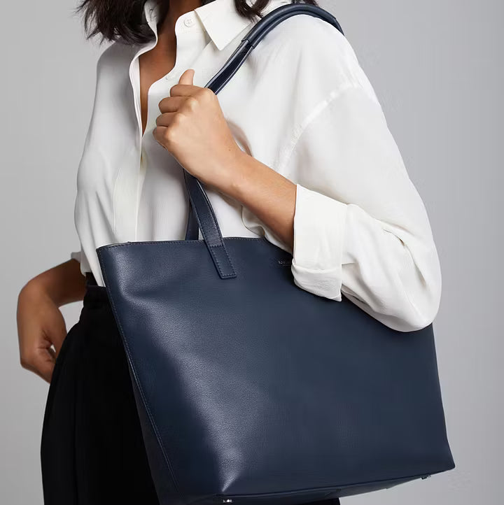 Minimalist Large-Capacity Leather Tote Bag