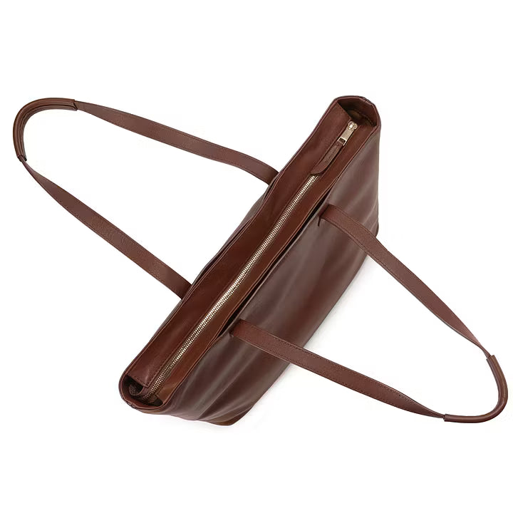 Minimalist Large-Capacity Leather Tote Bag