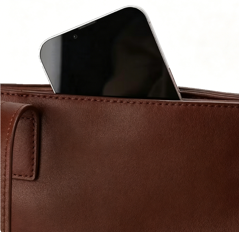 Minimalist Large-Capacity Leather Tote Bag