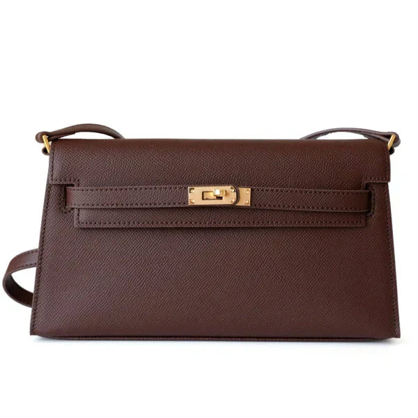 Kelly Burgundy Genuine Leather Crossbody Satchel Handbags Vintage Bags