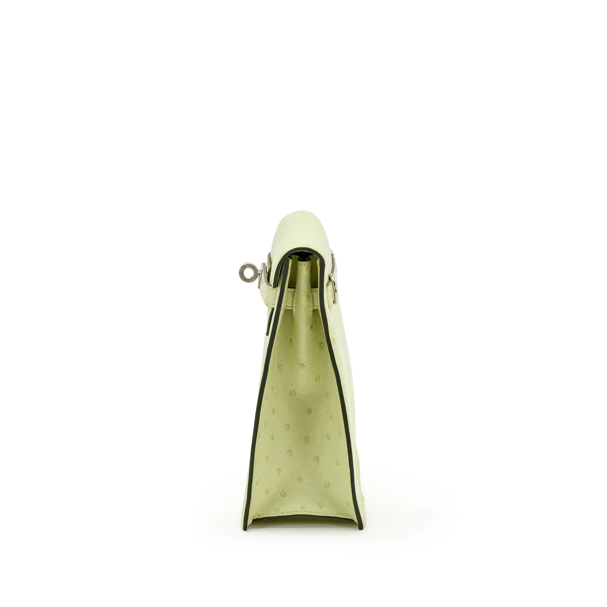 Jaune Bourgeon Ostrich Kelly Danse II Palladium Hardware