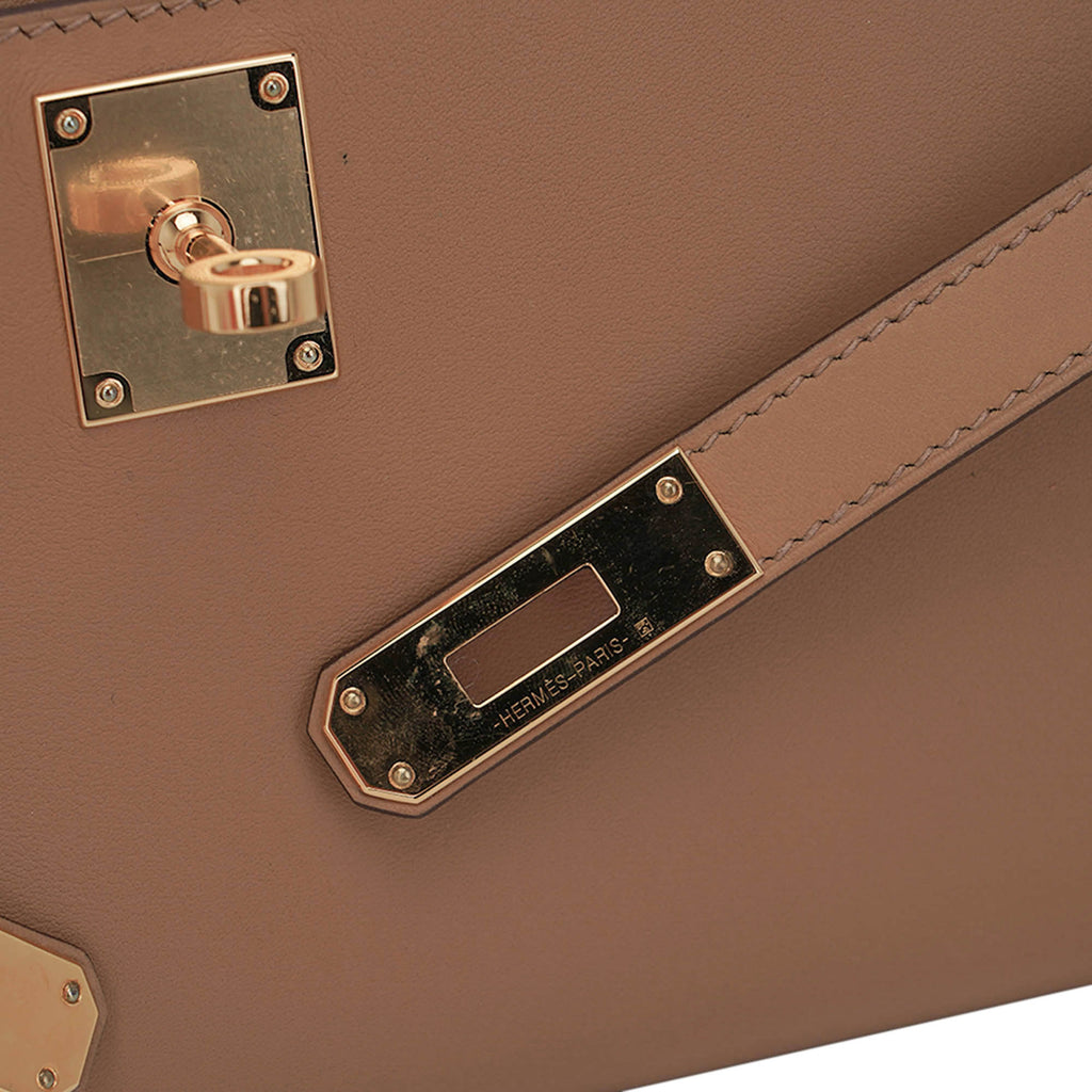 Limited Edition Kelly Cut Bag Biscuit with Gold Hardware