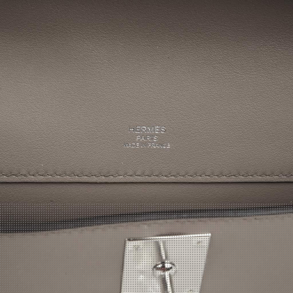 Kelly Cut Bag Gris Asphalte Gray Clutch Swift Palladium