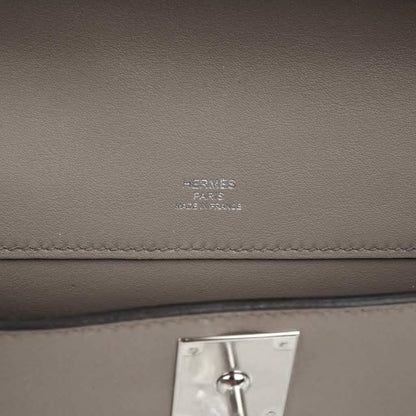 Kelly Cut Bag Gris Asphalte Gray Clutch Swift Palladium