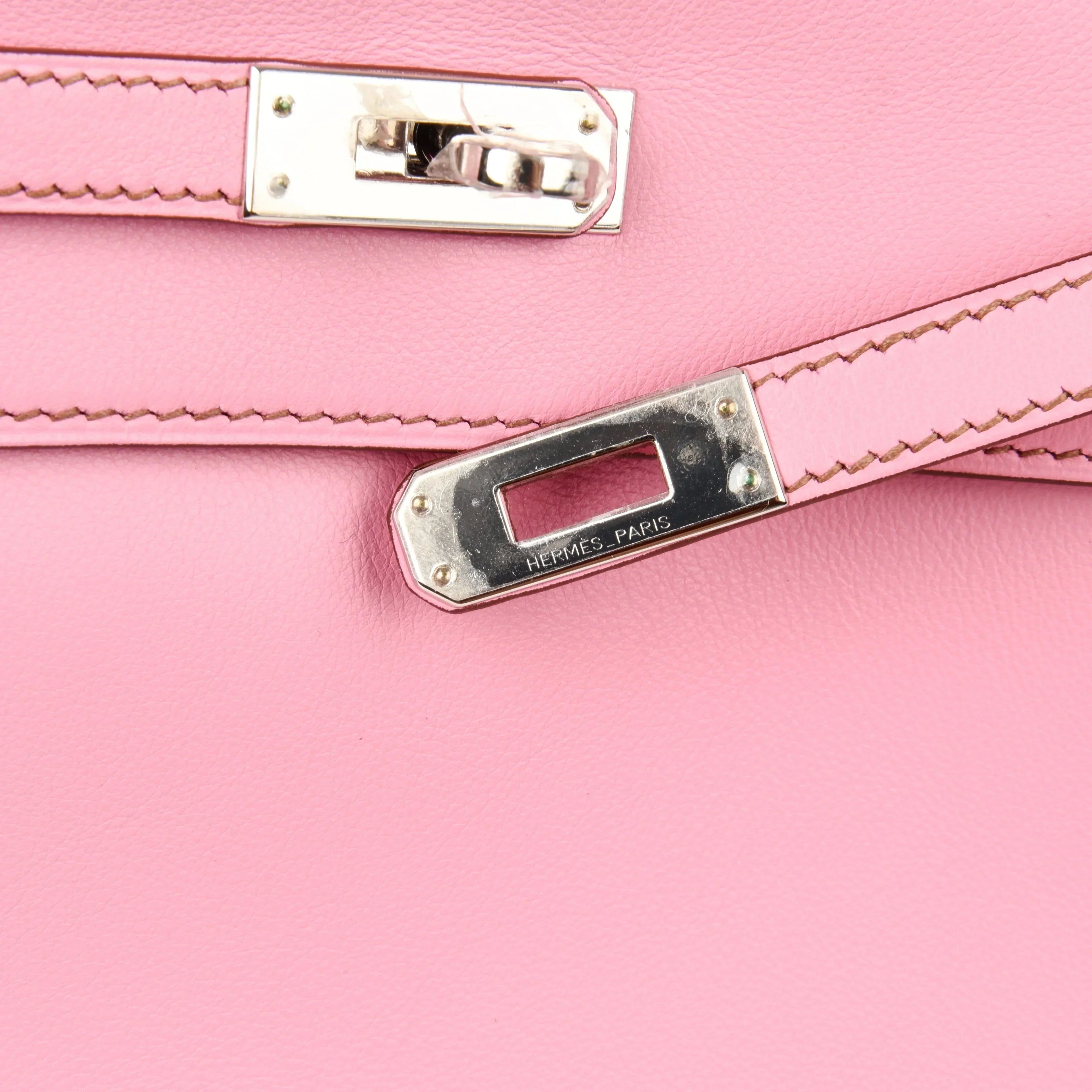 Kelly Danse Bag 5P Pink Swift Palladium