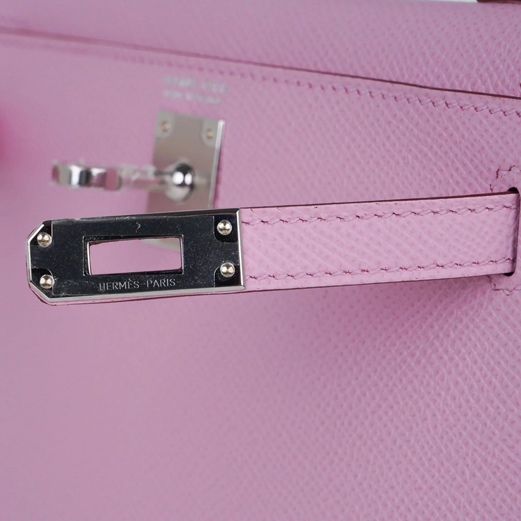 Mini Kelly 20 Bag Sellier Mauve Sylvestre Epsom with Palladium Hardware