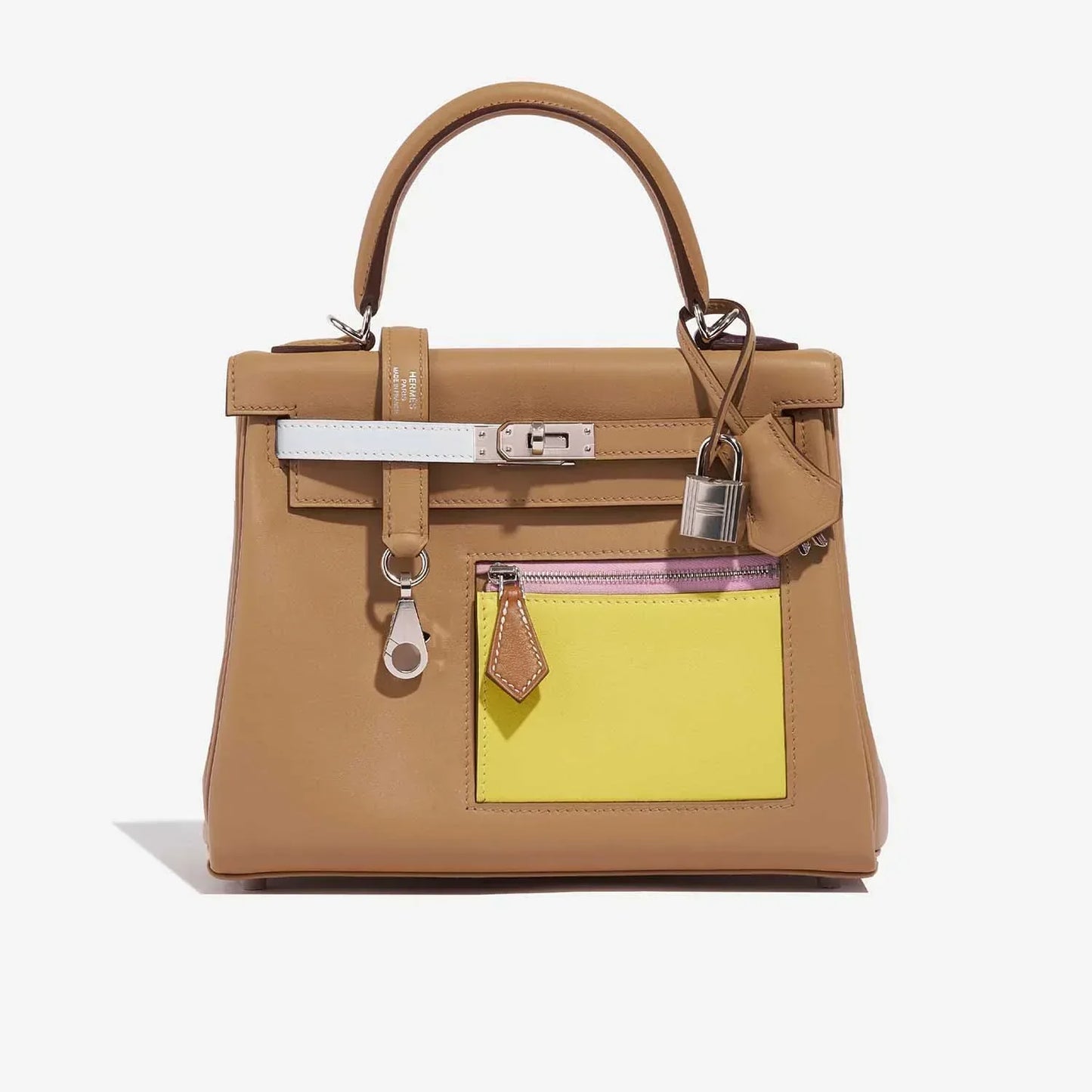 Kelly Colormatic 25 Swift Cha original top-grain Swift leather