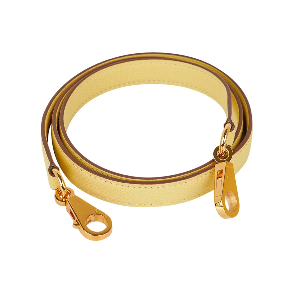 Kelly 25 Bag Jaune Poussin Epsom Gold Hardware