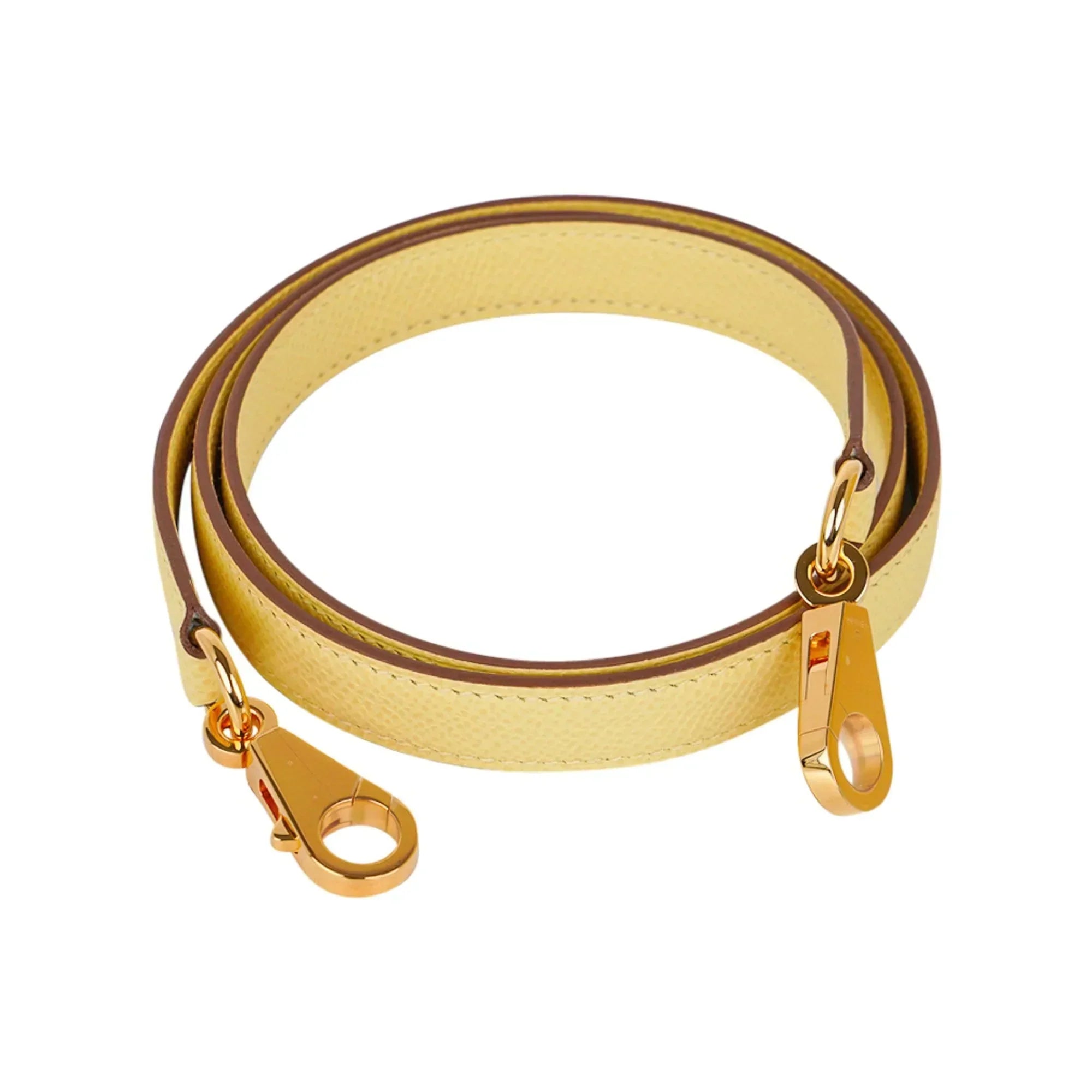 Kelly 25 Bag Jaune Poussin Epsom Gold Hardware