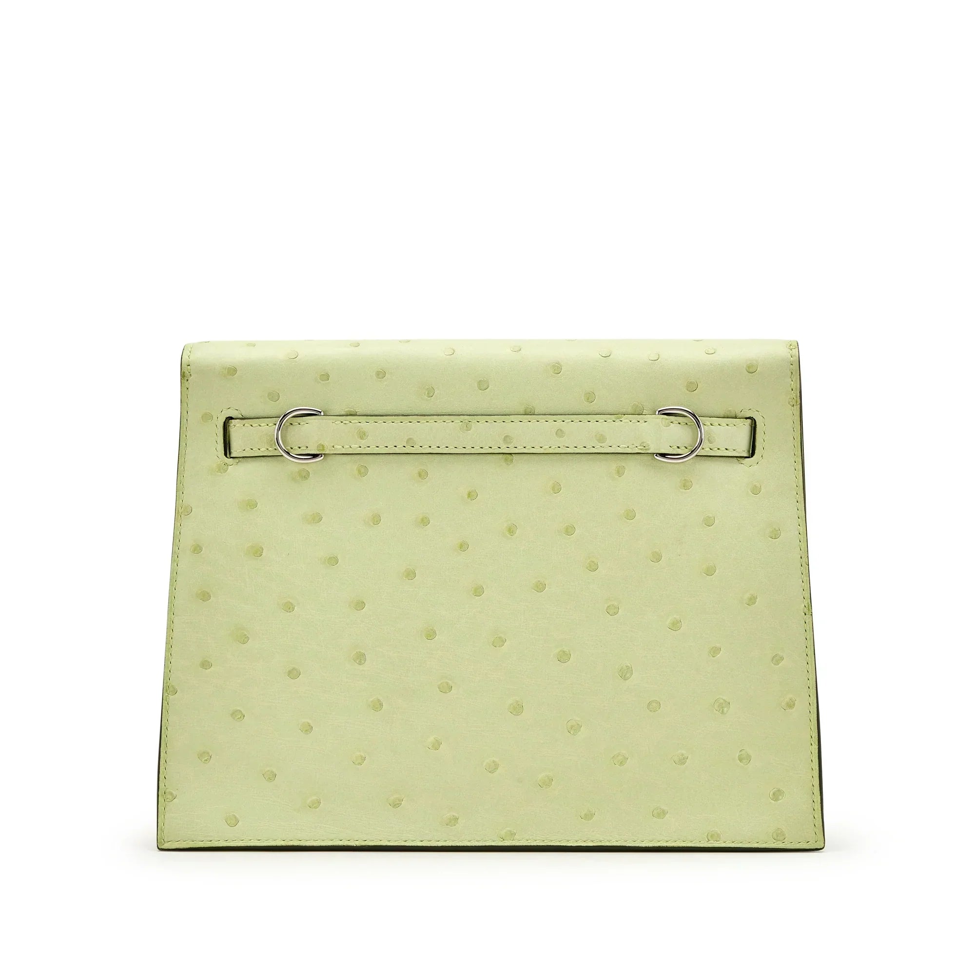 Jaune Bourgeon Ostrich Kelly Danse II Palladium Hardware