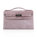 Kelly Pochette Lilac Doblis Suede Palladium