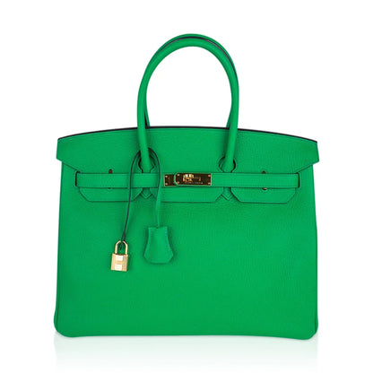 Birkin 35 Bag Bamboo Togo Leather with Gold Hardware