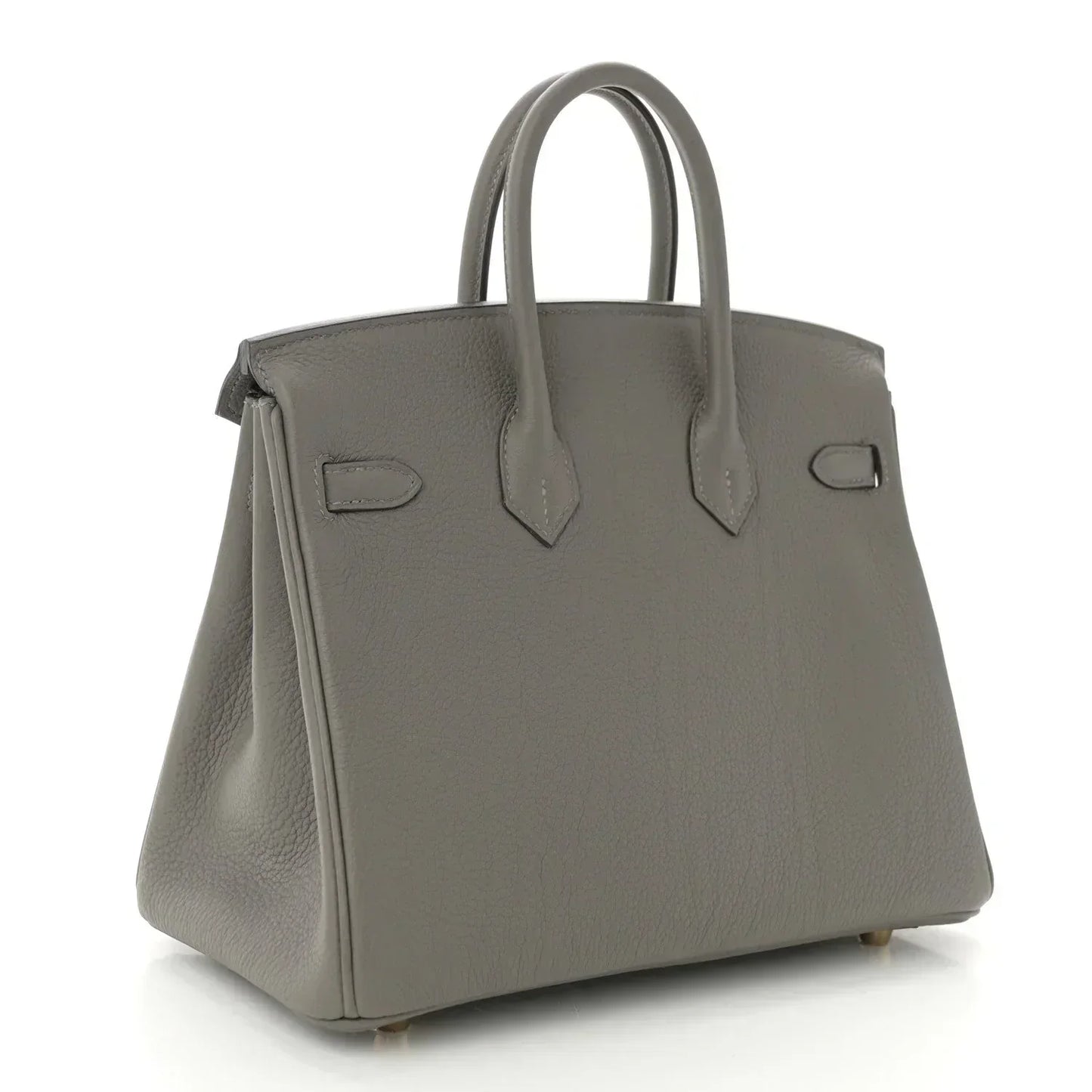 Birkin 25 Gris Meyer crafted from incredibly soft Togo calfskin leather