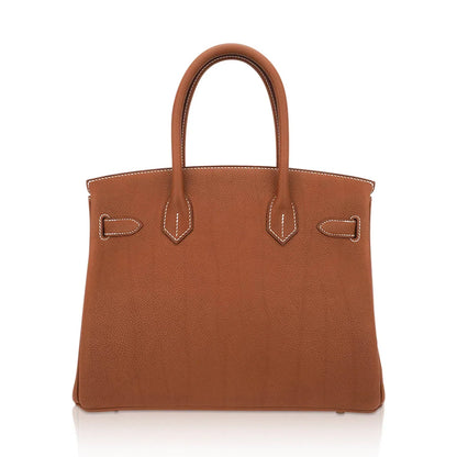 Birkin 30 Bag Barenia Faubourg Leather with Gold Hardware