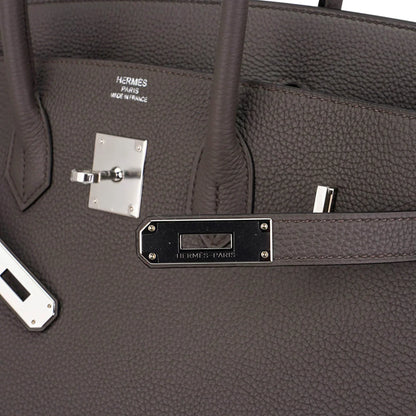 Birkin 35 Bag Etain Togo Leather with Palladium Hardware