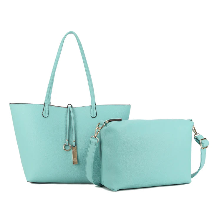 2-in-1 Reversible Tote & Crossbody Bag Set