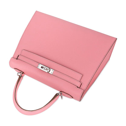 Kelly 25 Sellier Bag Pink Rose Confetti Palladium Hardware Epsom Leather