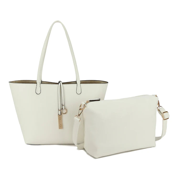 2-in-1 Reversible Tote & Crossbody Bag Set