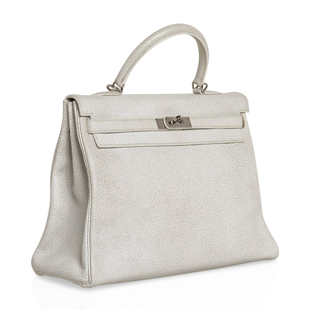 Kelly 35 Bag Dalmation Buffalo Skipper Palladium Hardware