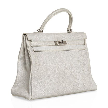 Kelly 35 Bag Dalmation Buffalo Skipper Palladium Hardware
