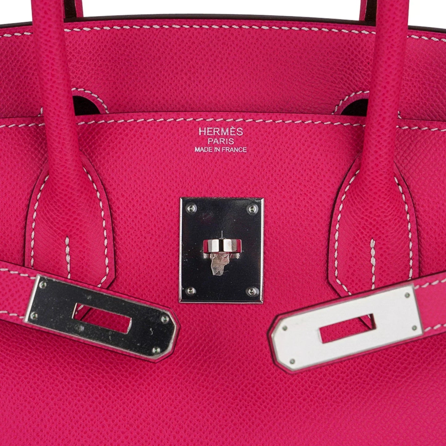 Birkin 30 Bag Rose Tyrien Candy Epsom Limited Edition Palladium