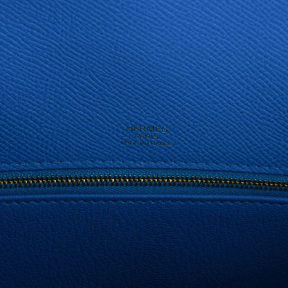 Kelly Casaque 28 Bag Black / Bleu Indigo Sellier Limited Edition