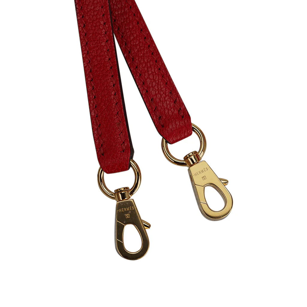 Kelly Sellier 20 Mini Rouge de Coeur Bag Chevre Leather Gold Hardware