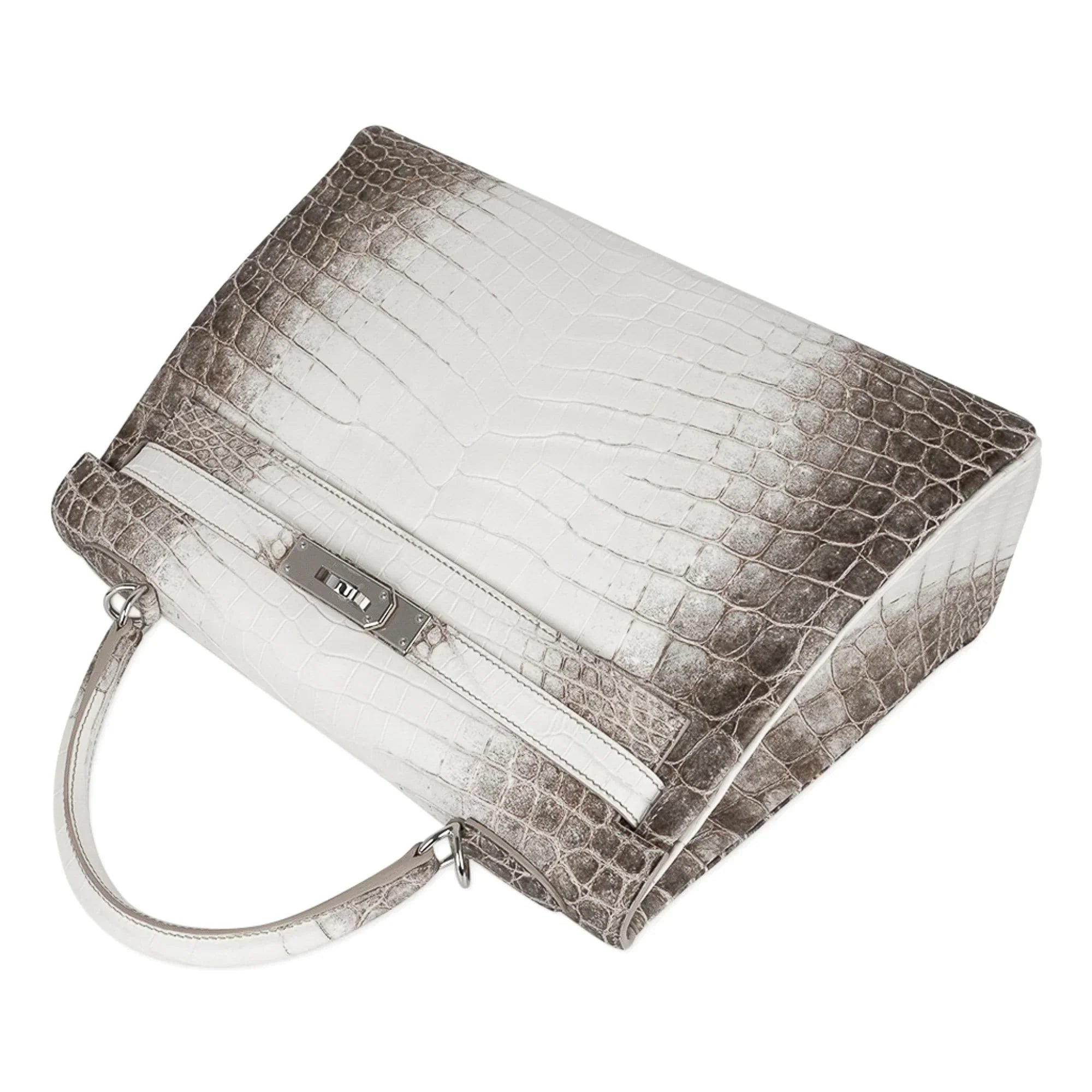 Limited Edition Kelly 32 Bag Himalaya Crocodile with Palladium Hardware