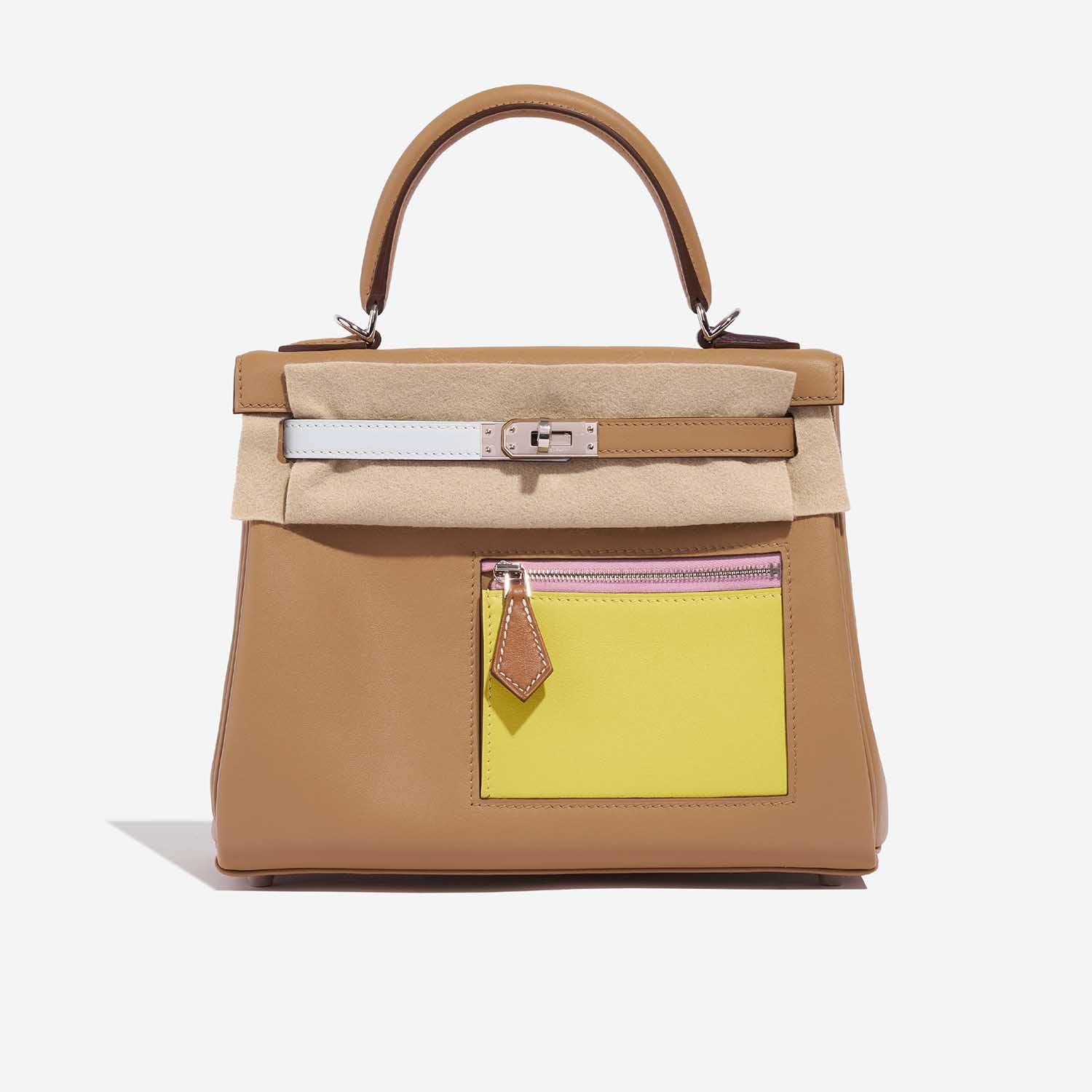 Kelly Colormatic 25 Swift Cha original top-grain Swift leather