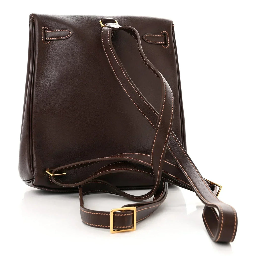 Kelly Ado Backpack 20 Chocolate Gulliver Palladium Hardware