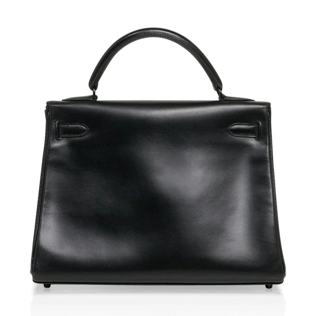 Kelly 32 So Black Bag Box Leather Limited Edition