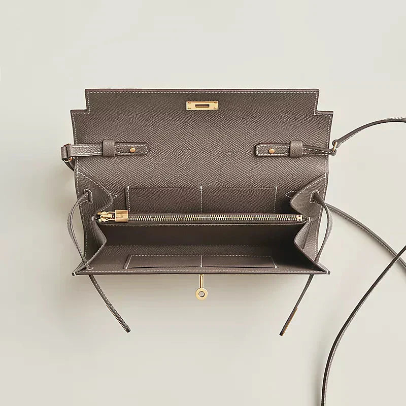 Kelly Classique To Go wallet Gold Harrdware