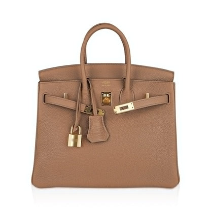 Birkin 25 Bag in Chai Togo Leather with Gold Hardware