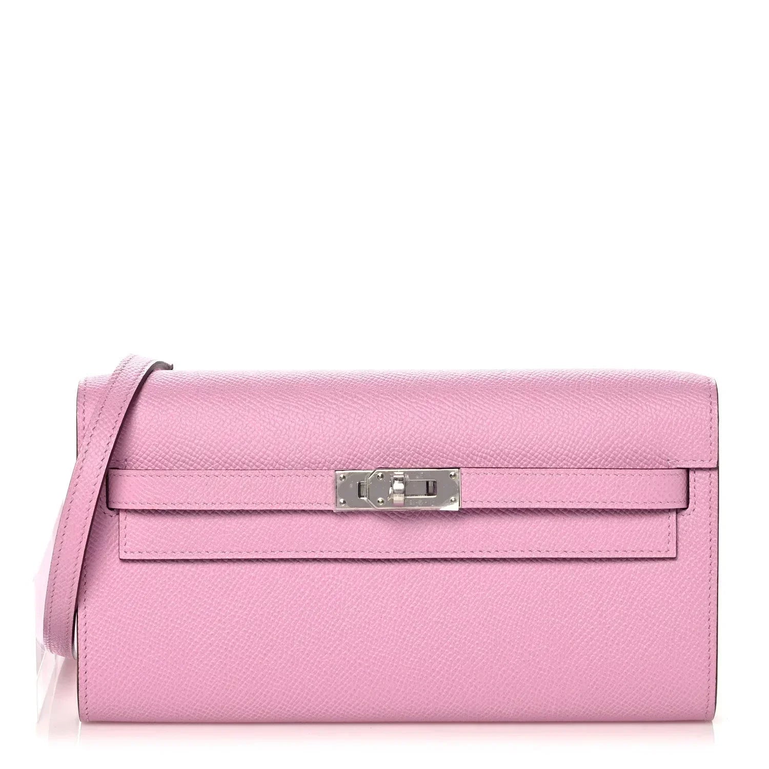 Kelly To Go Wallet Mauve Sylvestre Epsom Palladium Hardware