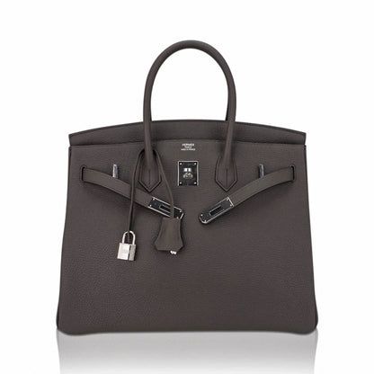 Birkin 35 Bag Etain Togo Leather with Palladium Hardware