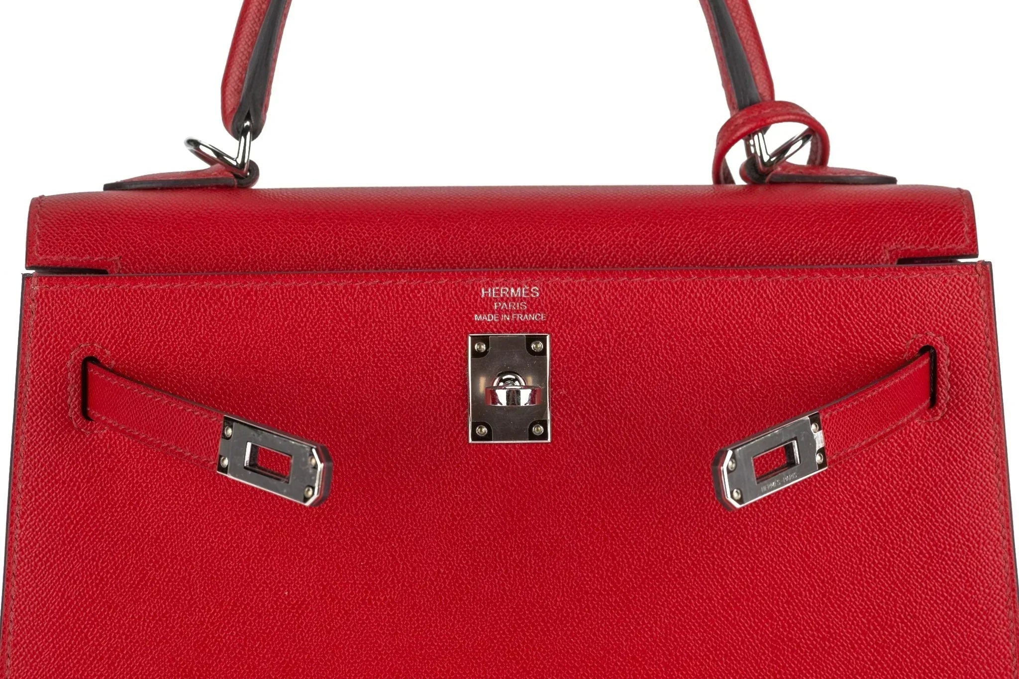 Kelly Sellier Verso Rouge Piment Palladium Hardware