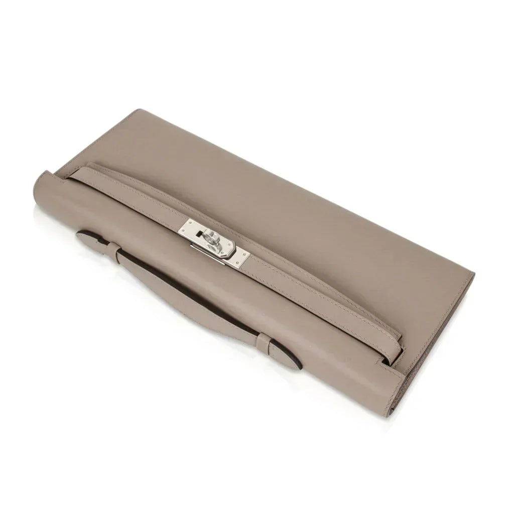 Kelly Cut Bag Gris Asphalte Gray Clutch Swift Palladium