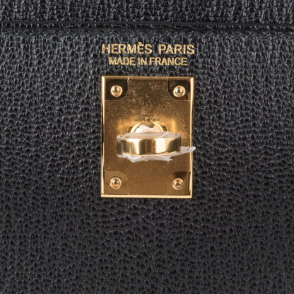 Kelly 20 Mini Kelly II Sellier Bag Black Chevre Gold Hardware Limited Edition