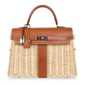 Kelly 35 Bag Picnic Wicker / Osier Palladium Hardware Limited Edition