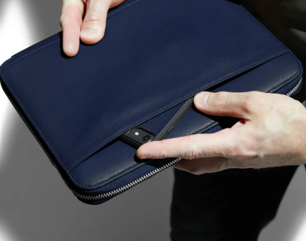 Multi-Functional Leather Travel Portfolio Organizer