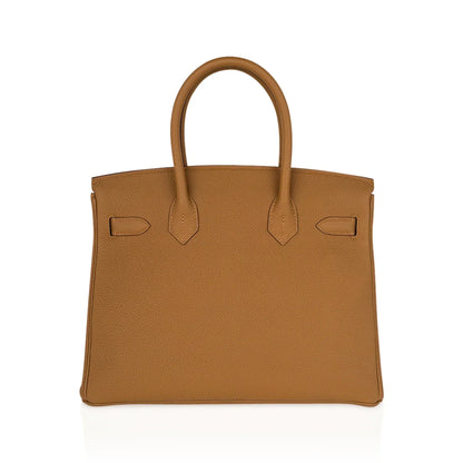 Birkin 30 Bag Bronze d’Or Togo Leather Palladium Hardware