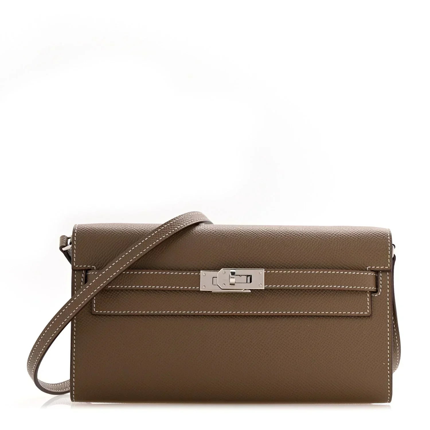 Kelly Wallet To Go Etoupe Epsom Palladium Hardware