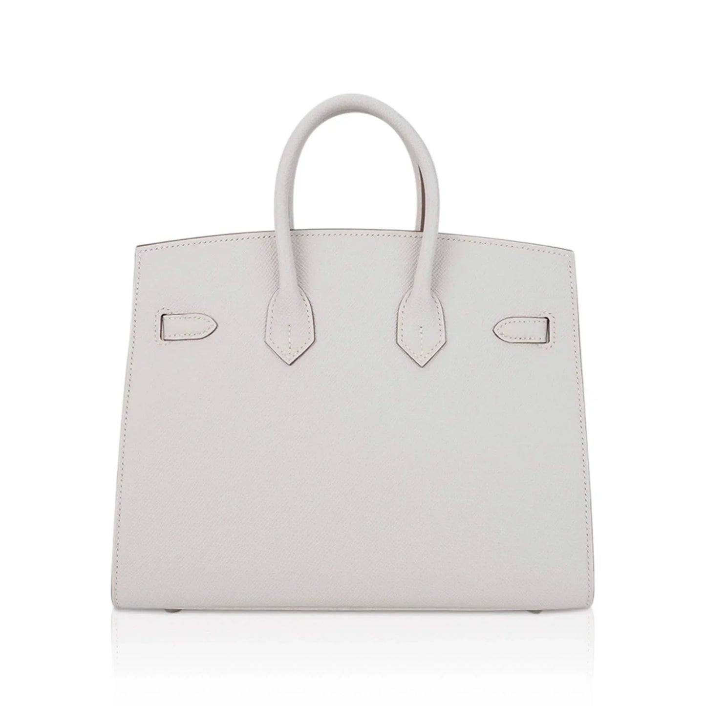 Birkin Sellier 25 Bag Gris Pale Epsom Leather with Palladium Hardware