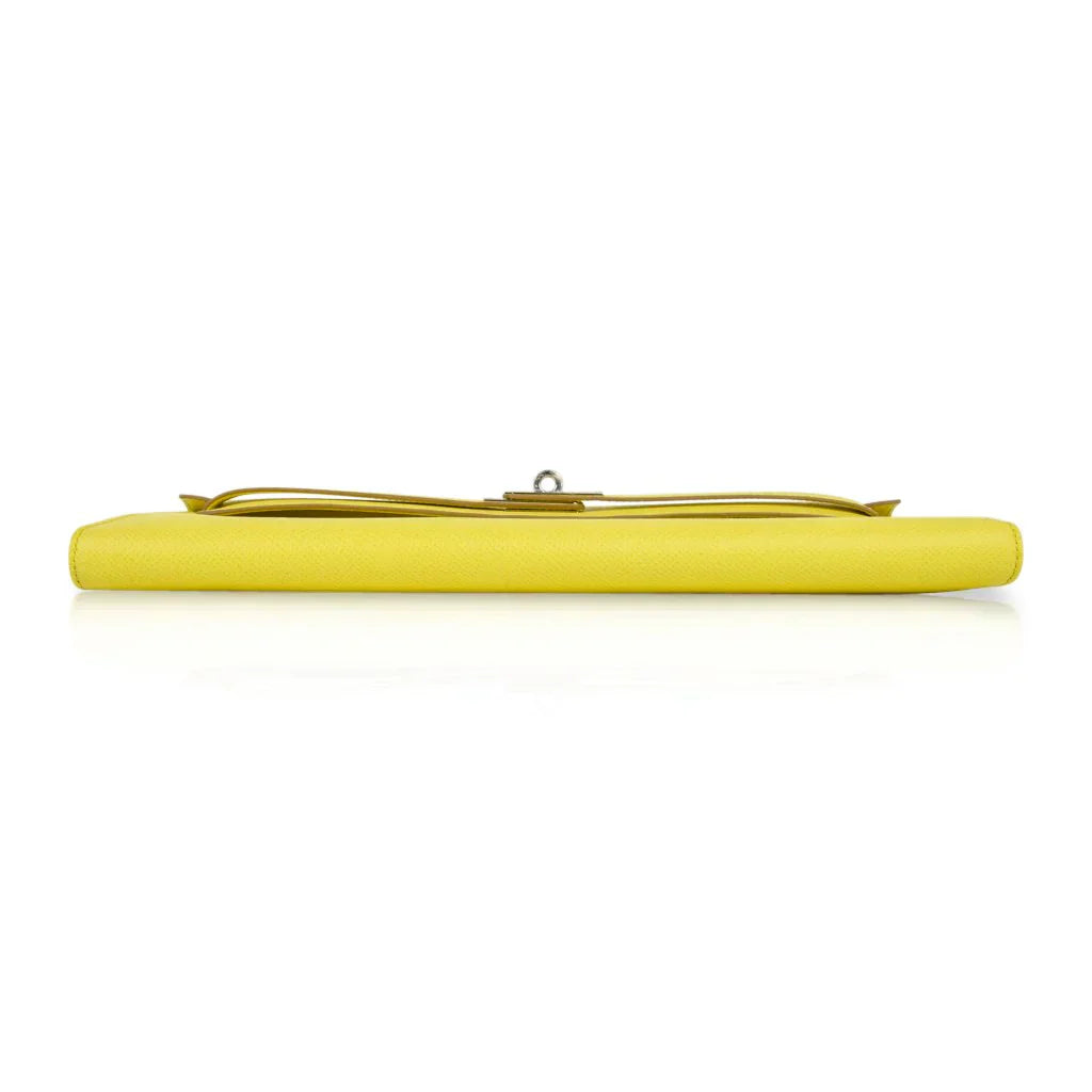 Kelly Cut Bag Clutch Souffre Rare to Find Epsom Leather